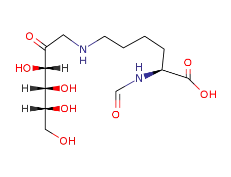 Molecular Structure of 23931-59-1 (alpha-N-formyl-(epsilon-N-1-deoxy-1-fructosyl)-L-lysine)