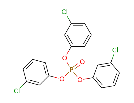 Molecular Structure of 32116-19-1 (Phosphoric acid, tris(3-chlorophenyl) ester)