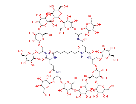 N-{2-N-{2-[1-(O-β-D-galactopyranosyl-(1→4)-β-D-glucopyranosyloxy)-3-(O-α-D-mannopyranosyloxy)]propanyl}pentane-1,5-diamidyl}octane-1,8-diamide