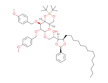 (2S,3S,4R)-[(R)-3,4-benzylidenedioxy]-2-hydroxyoctadecyl 2,3-di-O-(4-methoxybenzyl)-4,6-O-(di-tert-butylsilylene)-α-D-galactopyranoside