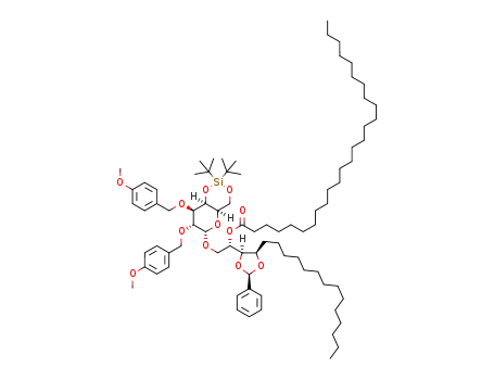(2S,3R,4R)-[(R)-3,4-benzylidenedioxy]-2-(hexacosanoyloxy)octadecyl 2,3-di-O-(4-methoxybenzyl)-4,6-O-(di-tert-butylsilylene)-α-D-galactopyranoside