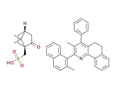 3-methyl-2-(2-methylnaphthalen-1-yl)-4-phenyl-5,6-dihydrobenzo[h]quinolinium (1S)-camphor-10-sulfonate