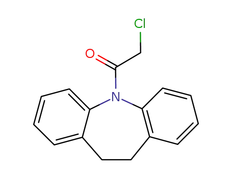 Molecular Structure of 3534-05-2 (2-CHLORO-1-(10,11-DIHYDRO-DIBENZO[B,F]AZEPIN-5-YL)-ETHANONE)