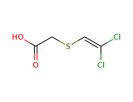 Molecular Structure of 77922-51-1 ([(2,2-dichloroethenyl)sulfanyl]acetic acid)