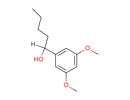 Molecular Structure of 38228-28-3 (Benzenemethanol, a-butyl-3,5-dimethoxy-)