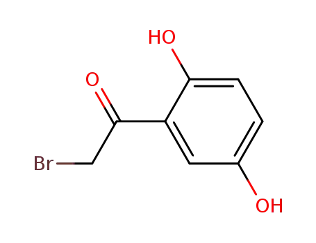 Molecular Structure of 25015-91-2 (2-bromo-2-5-dihydroxyacetophenone)