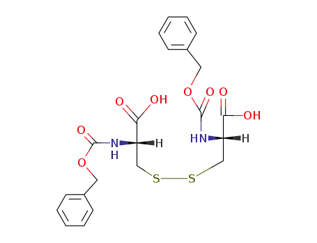 Molecular Structure of 6968-11-2 (N,N'-Bis(benzyloxycarbonyl)-L-cystine)