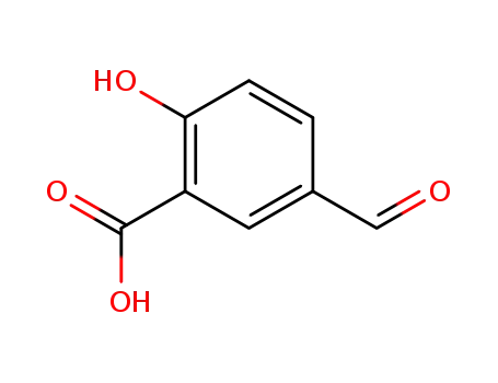 Molecular Structure of 616-76-2 (5-Formylsalicylic acid)