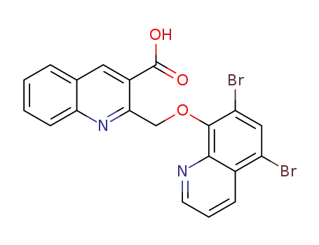 2-[(5,7-dibromoquinolin-8-yloxy)methyl]quinoline-3-carboxylicacid