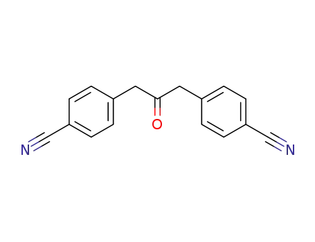 Molecular Structure of 29903-10-4 (Benzonitrile, 4,4'-(2-oxo-1,3-propanediyl)bis-)