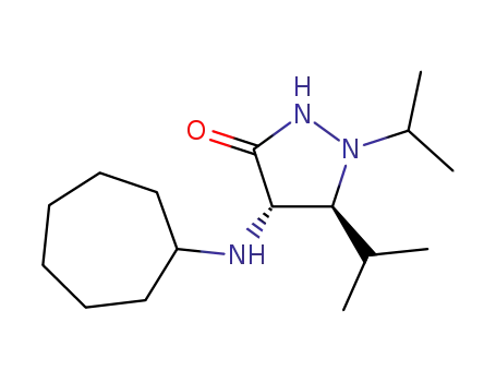 (4RS,5RS)-4-(cycloheptylamino)-1,5-di(propan-2-yl)pyrazolidin-3-one