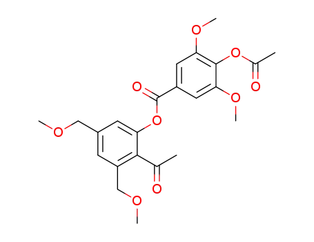 4,6-bis(methoxymethyl)-2-(4-acetoxy-3,5-dimethoxybenzoyloxy)acetophenone