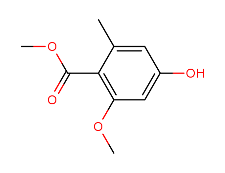 Benzoic acid, 4-hydroxy-2-methoxy-6-methyl-, methyl ester