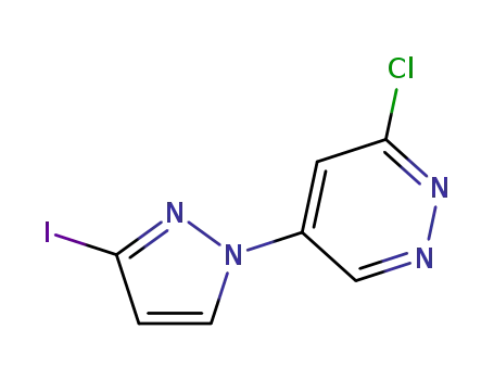 3-chloro-5-(3-iodo-1H-pyrazol-1-yl)pyridazine