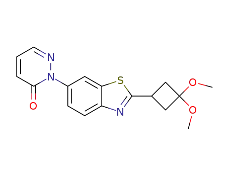 2-(2-(3,3-dimethoxycyclobutyl)benzothiazol-6-yl)-pyridazin-3(2H)-one