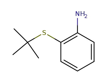 Molecular Structure of 51942-41-7 (2-(tert-Butylthio)aniline)