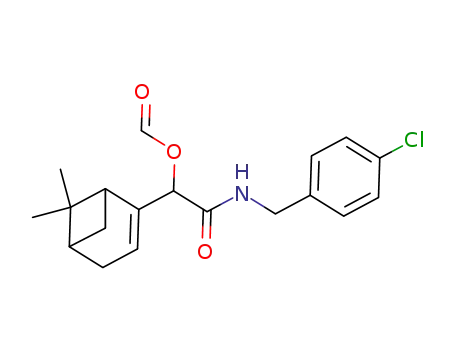 2-(4-chlorobenzylamino)-1-(6,6-dimethylbicyclo[3.1.1]hept-2-en-2-yl)-2-oxoethyl formate