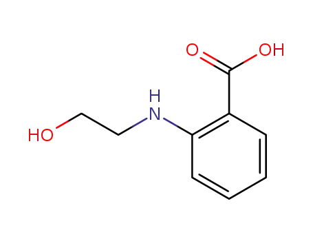 Molecular Structure of 25784-00-3 (2-((2-hydroxyethyl)amino)-benzoicaci)
