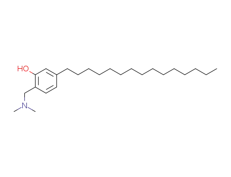 Molecular Structure of 95809-00-0 (Phenol, 2-[(dimethylamino)methyl]-5-pentadecyl-)