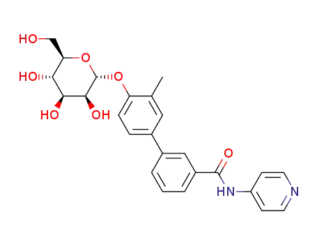 3-[3-methyl-4-[(2R,3S,4S,5S,6R)-3,4,5-trihydroxy-6-(hydroxymethyl)tetrahydropyran-2-yl]oxy-phenyl]-N-(4-pyridyl)benzamide