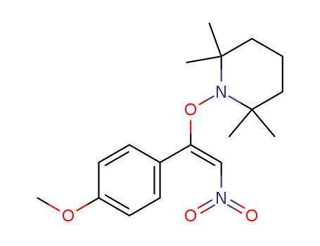(E)-1-((1-(4-methoxyphenyl)-2-nitrovinyl)oxy)-2,2,6,6-tetramethylpiperidine