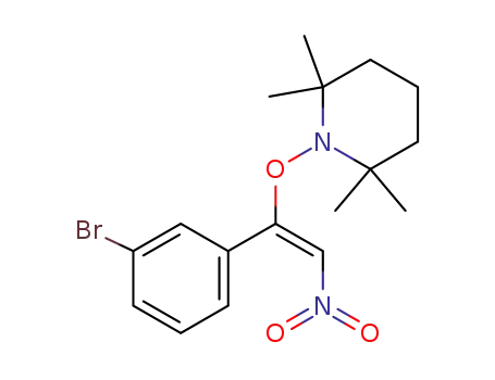 (E)-1-((1-(3-bromophenyl)-2-nitrovinyl)oxy)-2,2,6,6-tetramethylpiperidine