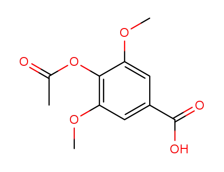 Benzoic acid,4-(acetyloxy)-3,5-dimethoxy-                                                                                                                                                               