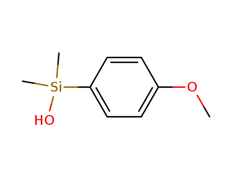 Molecular Structure of 22868-26-4 ((4-METHOXYPHENYL)DIMETHYLSILANOL, 96%)
