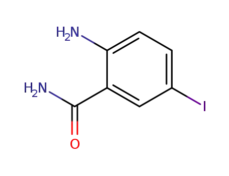 Molecular Structure of 32658-67-6 (2-AMINO-5-IODOBENZAMIDE)