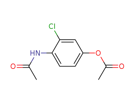 Molecular Structure of 60144-85-6 (Acetamide, N-[4-(acetyloxy)-2-chlorophenyl]-)