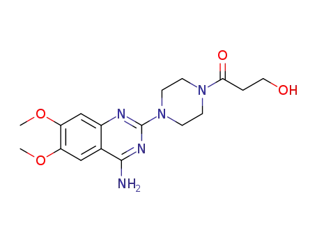1-(4-(4-amino-6,7-dimethoxyquinazolin-2-yl)piperazin-1-yl)-3-hydroxypropan-1-one