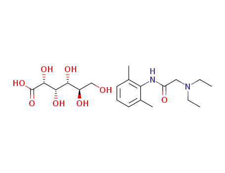 2-((2,6-dimethylphenyl)amino)-N,N-diethyl-2-oxoethan-1-aminium (2R,3S,4R,5R)-2,3,4,5,6-pentahydroxyhexanoate