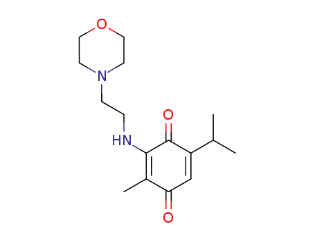 5-isopropyl-2-methyl-3-((2-morpholinoethyl)amino)-1,4-benzoquinone