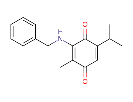 5-isopropyl-2-methyl-3-(benzylamino)-1,4-benzoquinone