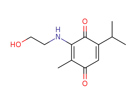 5-isopropyl-2-methyl-3-(2-hydroxyethylamino)-1,4-benzoquinone