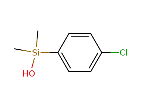 Molecular Structure of 18246-04-3 (4-Chlorophenyldimethylsilanol)