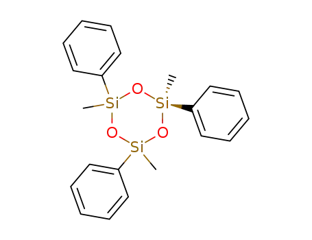 Molecular Structure of 546-45-2 (1,3,5-TRIMETHYL-1,3,5-TRIPHENYLCYCLOTRISILOXANE)
