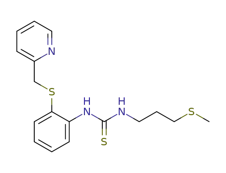 1-[3-(methylthio)propyl]-3-[2-((pyridin-2-ylmethyl)-thio)-phenyl]thiourea