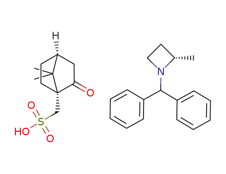 (2S)-1-(diphenylmethyl)-2-methylazetidinium [(1R,4S)-7,7-dimethyl-2-oxobicyclo[2.2.1]hept-1-yl]methanesulfonate