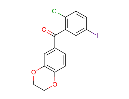 (2-chloro-5-iodophenyl)-(2,3-dihydrobenzo[b][1,4]dioxin-6-yl)methanone