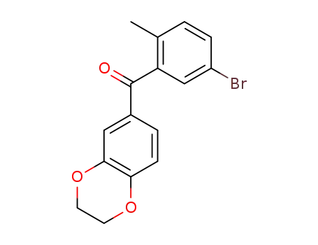 (5-bromo-2-methylphenyl)-(2,3-dihydrobenzo[b][1,4]dioxin-6-yl)methanone