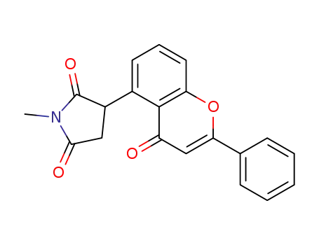 1-methyl-3-(4-oxo-2-phenyl-4H-chromen-5-yl)pyrrolidine-2,5-dione