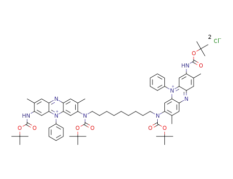 7,7’-(2,2,18,18-tetramethyl-4,16-dioxo-3,17-dioxa-5,15-diazanonadecane-5,15-diyl) bis(3-(tert-butoxycarbonylamino)-2,8-dimethyl-5-phenylphenazin-5-ium)chloride