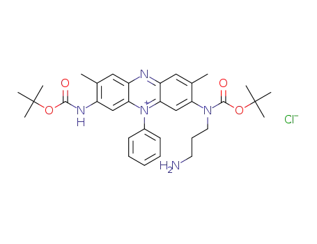 3-((3-aminopropyl)(tert-butoxycarbonyl)amino)-7-(tert-butoxycarbonylamino)-2,8-dimethyl-5-phenylphenazin-5-ium chloride