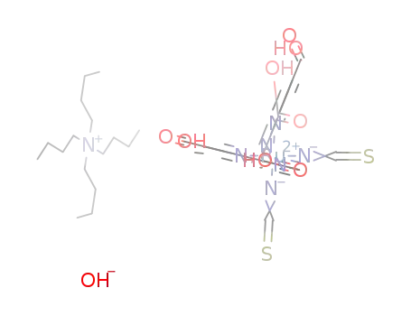 bis(tetrabutylammonium) [cis-di(thiocyanato)-bis(2,2'-bipyridyl-4-carboxylate-4'-carboxylicacid)ruthenium(II)]