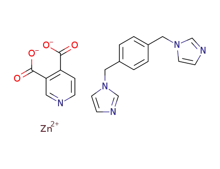 [Zn(1,4-bis((1H-imidazol-1-yl)methyl)benzene)(PDC)]n