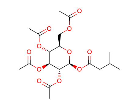 1-O-(3-methylbutanoyl)-2,3,4,6-tetra-O-acetyl-β-D-glucopyranose