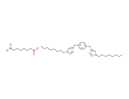 3,3'-di-n-octyl-1,1'(1,4-phenylenedimethylene)diimidazolium suberate