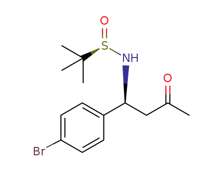 (4S,RS)-4-amino-4-(4-bromophenyl)-N-(tert-butanesulfinyl)butan-2-one