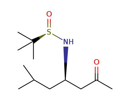 (4R,RS)-4-amino-N-(tert-butanesulfinyl)-6-methylheptan-2-one